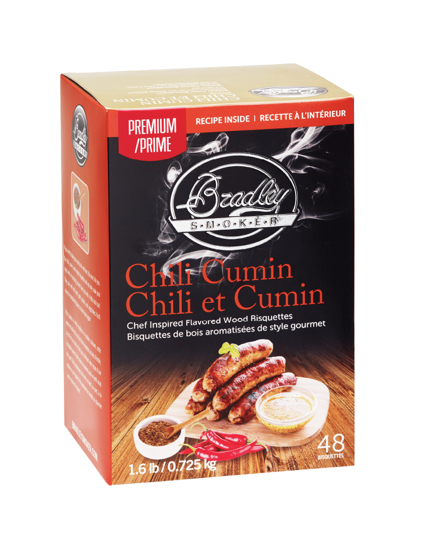 Chili-cumminbisquetten voor Bradley Smoker