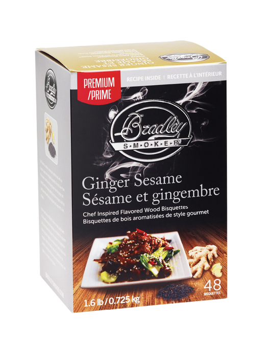 Gember-Sesambisquetten voor Bradley-rokers
