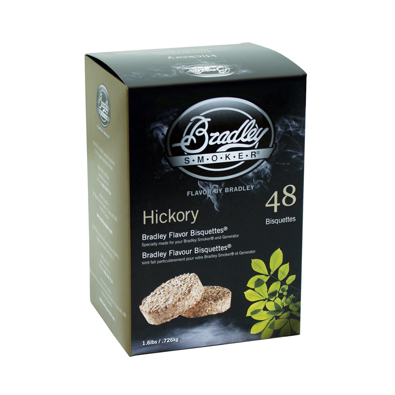 Hickory-bisquetten voor Bradley-rokers