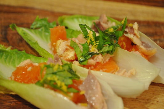 Smoked salmon and endive