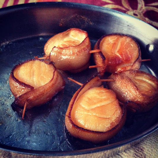 Double Recipe: Smoked Scallops And Smoked Tomato and Eggplant Lasagna