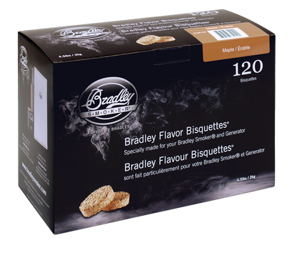 Esdoornbisquetten voor Bradley-rokers